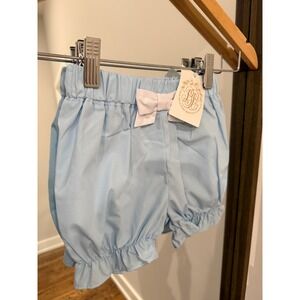 The Beaufort Bonnet Company Baby Girl Natalie Knickers Broadcloth Sky Blue Bow